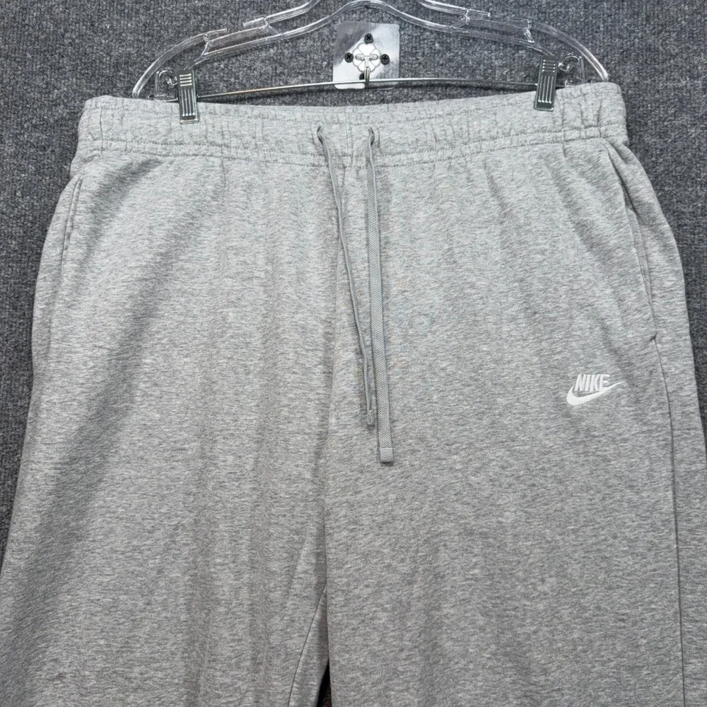Nike Wide Leg Sweatpants Womens XL Gray French Terry Loose Fit Sportswear Lounge